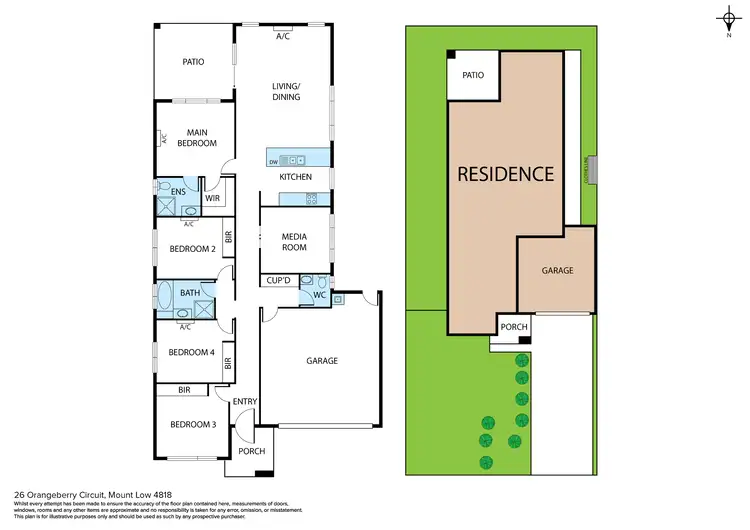Floorplan of Homely house listing, 26 Orangeberry Circuit, Mount Low QLD 4818
