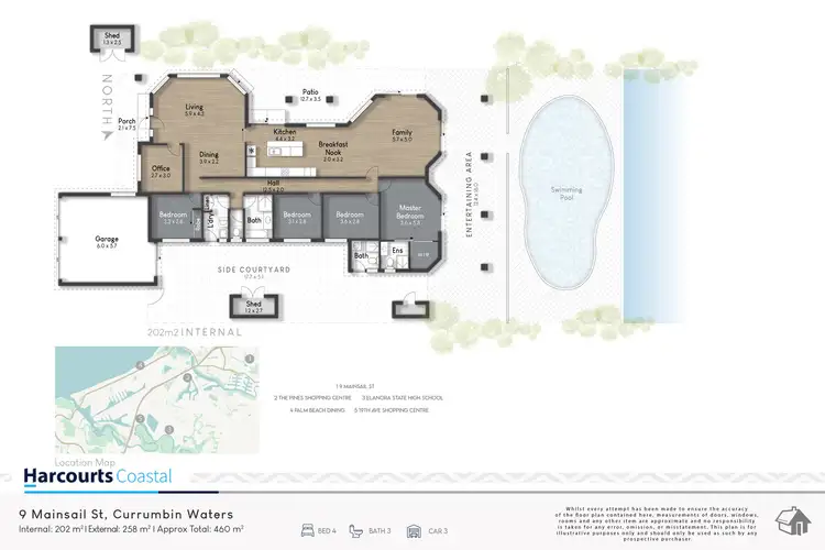 Floorplan of Homely house listing, 9 Mainsail Cres, Currumbin Waters QLD 4223