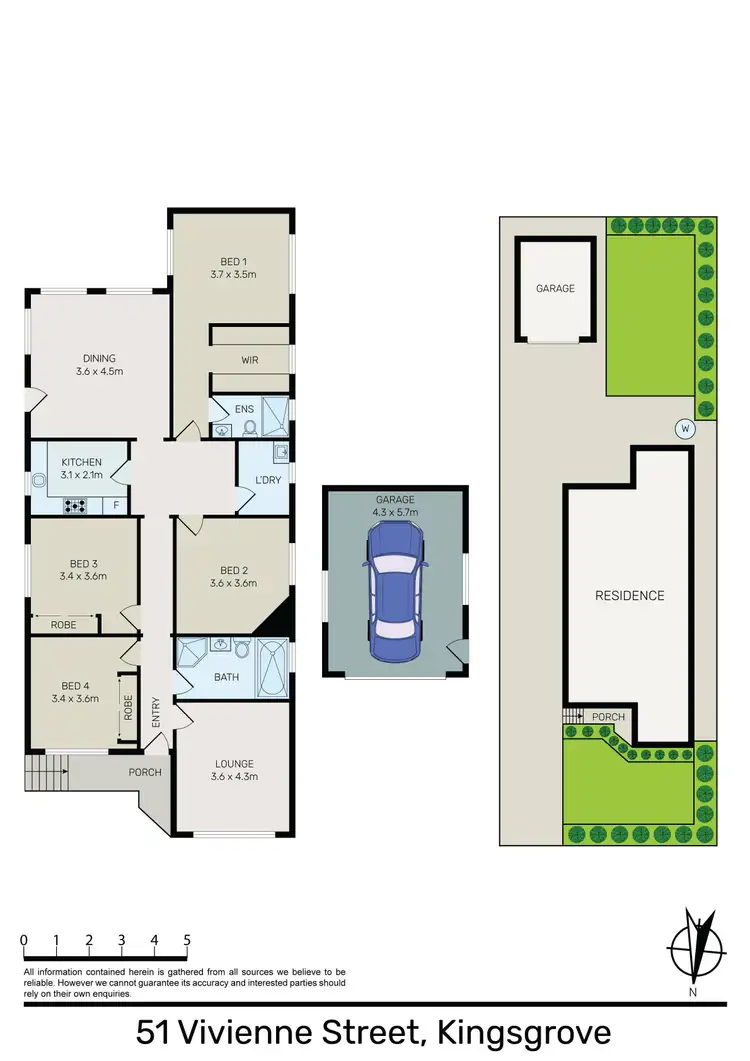 Floorplan of Homely house listing, 51 Vivienne Street, Kingsgrove NSW 2208