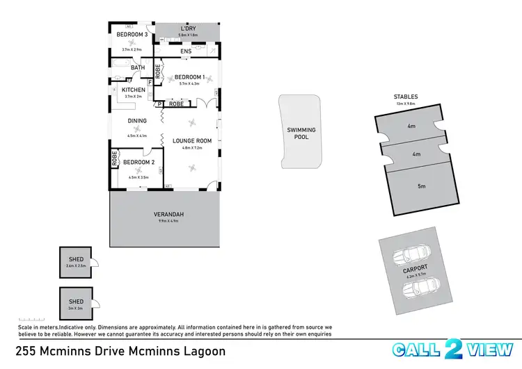 Floorplan of Homely house listing, 255 McMinns Drive, Mcminns Lagoon NT 822