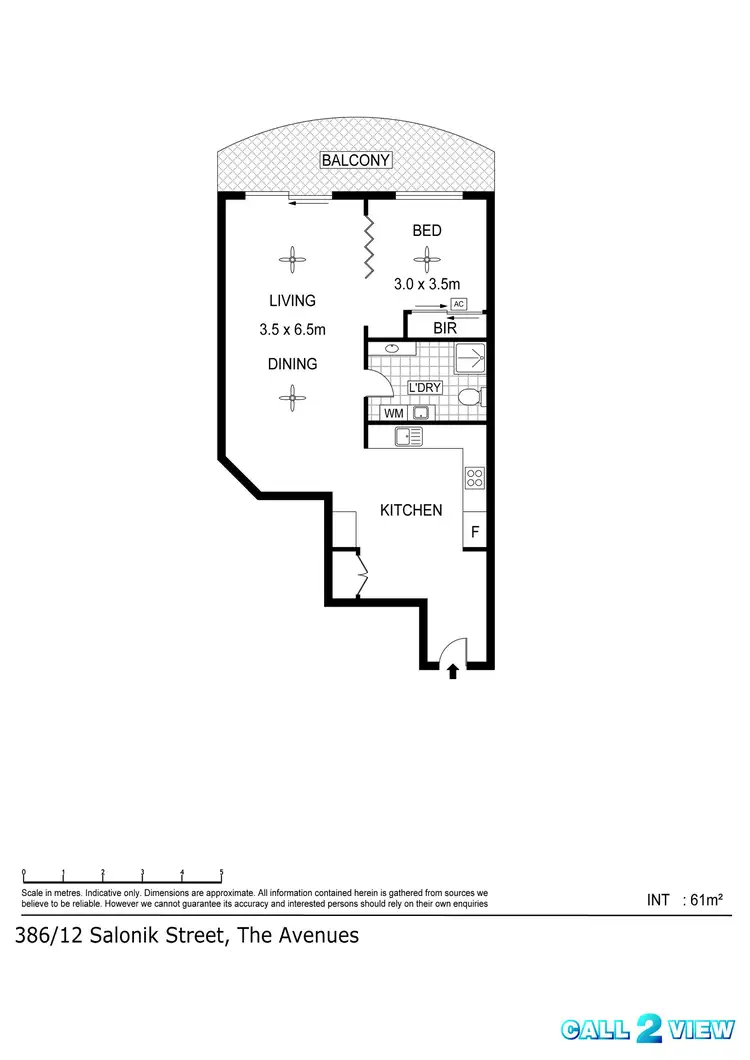 Floorplan of Homely apartment listing, 386/12 Salonika Street, Parap NT 820