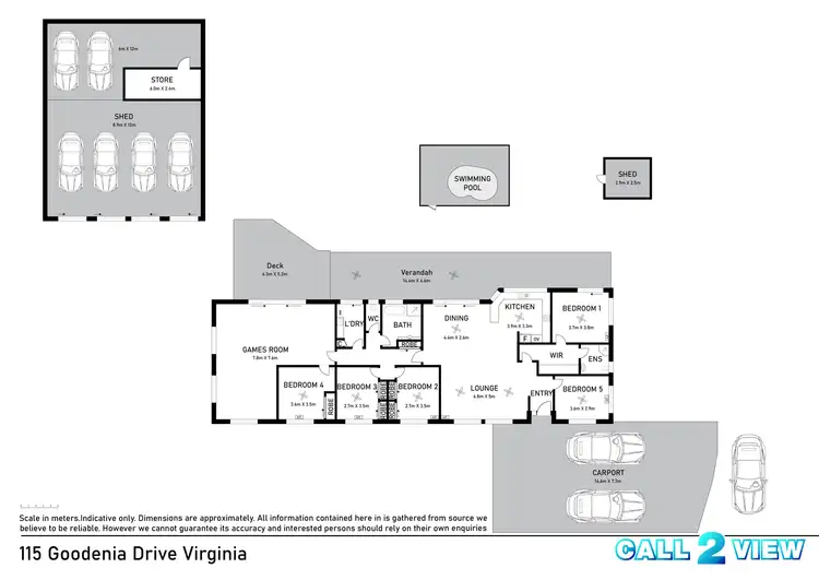 Floorplan of Homely house listing, 115 Goodenia Drive, Virginia NT 834