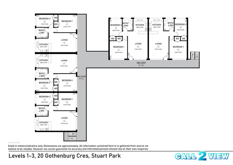 Floorplan of Homely block of units listing, 20 Gothenburg Crescent, Stuart Park NT 820