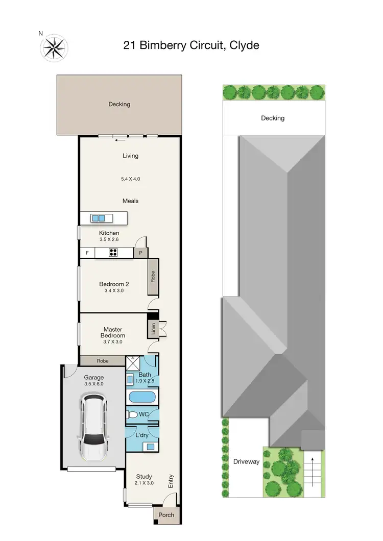 Floorplan of Homely house listing, 21 Bimberry Circuit, Clyde VIC 3978