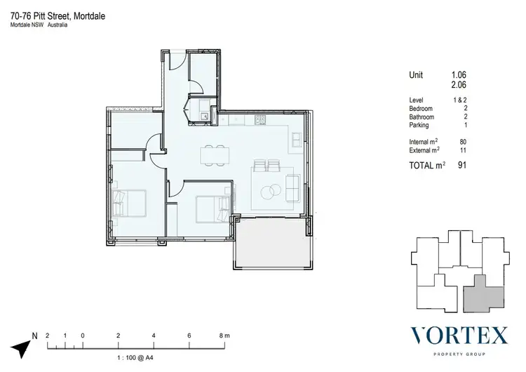Floorplan of Homely apartment listing, 106/70-76 Pitt Street, Mortdale NSW 2223