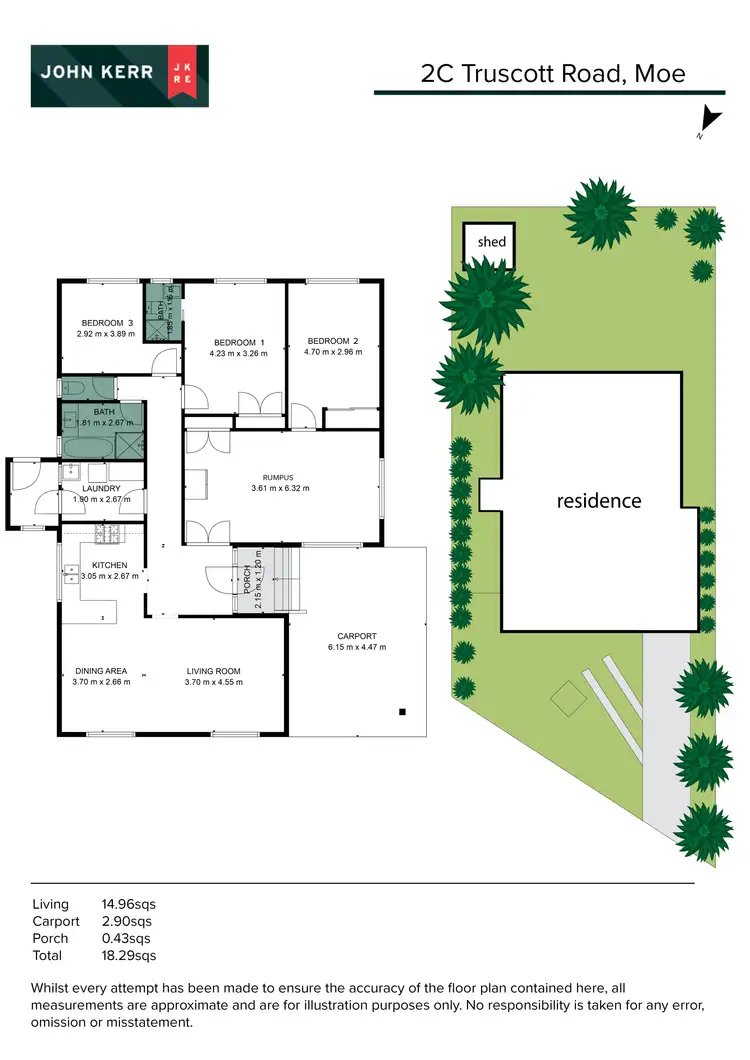 Floorplan of Homely house listing, 2C Truscott Road, Moe VIC 3825