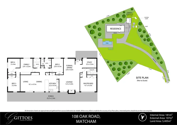 Floorplan of Homely rural property listing, 108 Oak Road, Matcham NSW 2250