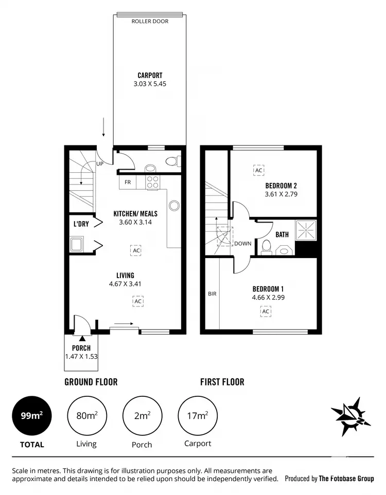 Floorplan of Homely townhouse listing, 3/22-24 Swinden Crescent, Blakeview SA 5114