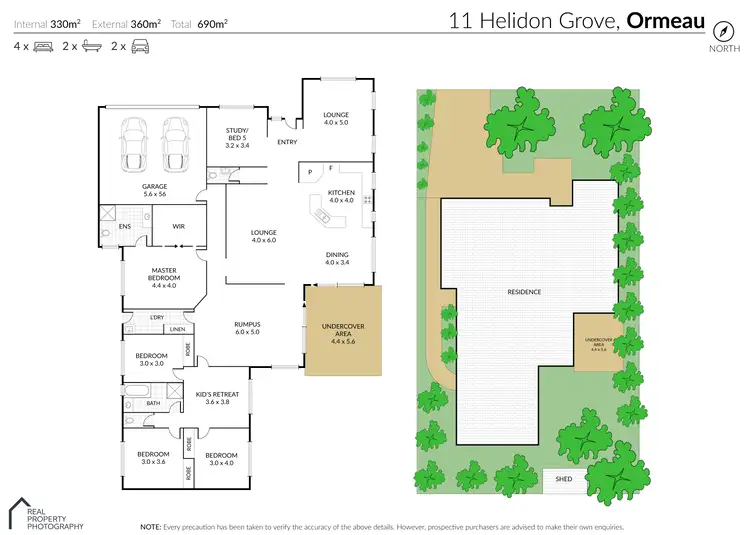 Floorplan of Homely house listing, 11 Helidon Grove, Ormeau QLD 4208