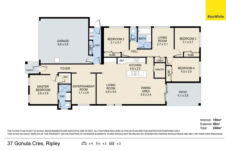 Floorplan of Homely house listing, 37 Gonula Crescent, Ripley QLD 4306