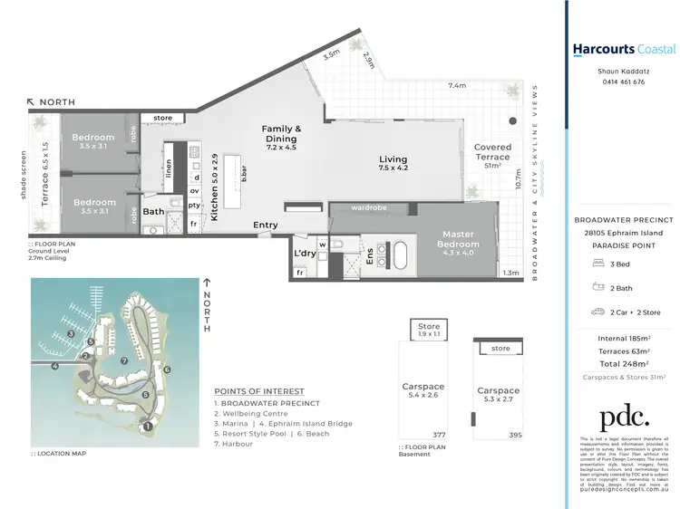Floorplan of Homely apartment listing, 28105 Ephraim Island, Paradise Point QLD 4216
