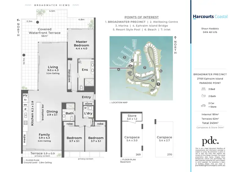 Floorplan of Homely apartment listing, 27101 Ephraim Island, Paradise Point QLD 4216