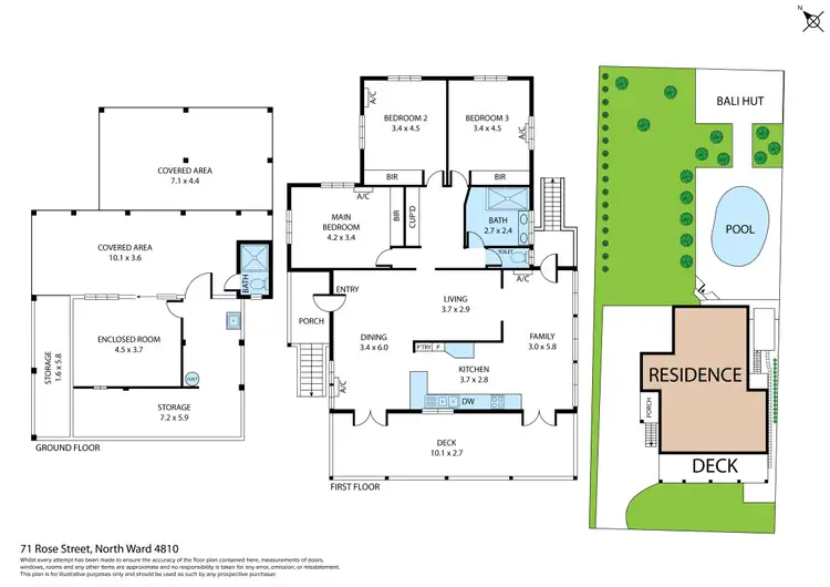 Floorplan of Homely house listing, 71 Rose Street, North Ward QLD 4810