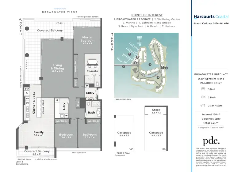 Floorplan of Homely house listing, 26201 Ephraim Island, Paradise Point QLD 4216