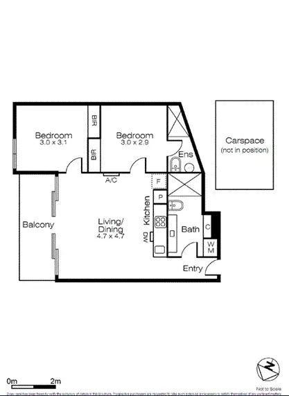 Floorplan of Homely apartment listing, 1509/673 La Trobe Street, Docklands VIC 3008
