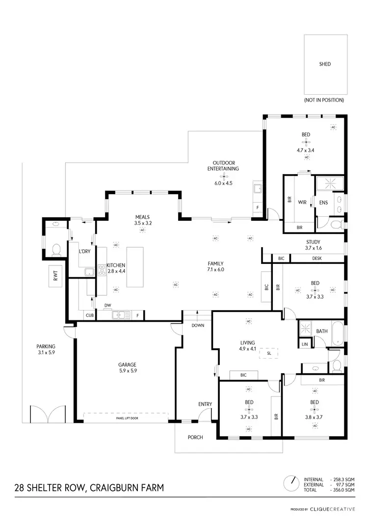 Floorplan of Homely house listing, 28 Shelter Row, Craigburn Farm SA 5051