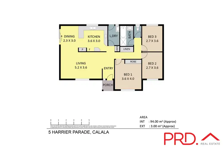 Floorplan of Homely house listing, 5 Harrier Parade, Tamworth NSW 2340