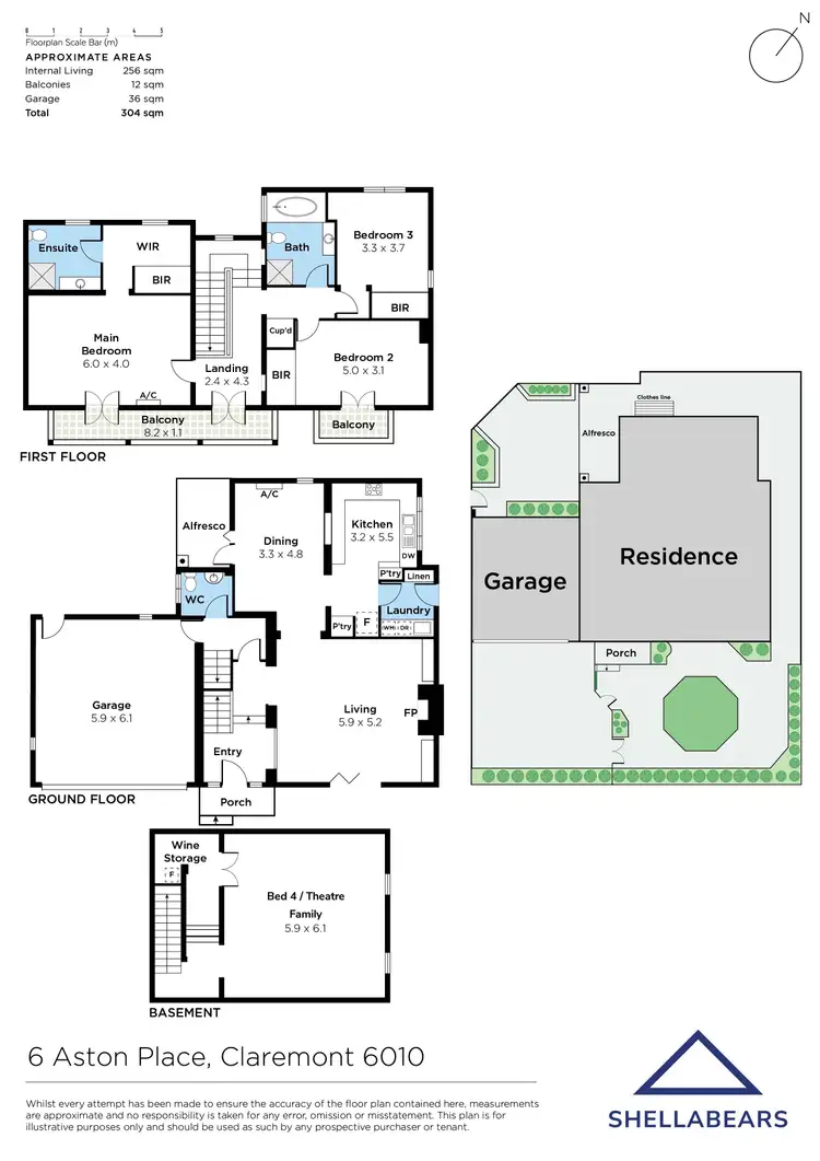 Floorplan of Homely house listing, 6 Aston Place, Claremont WA 6010
