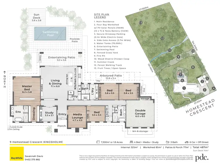 Floorplan of Homely house listing, 9 Homestead Crescent, Kingsholme QLD 4208
