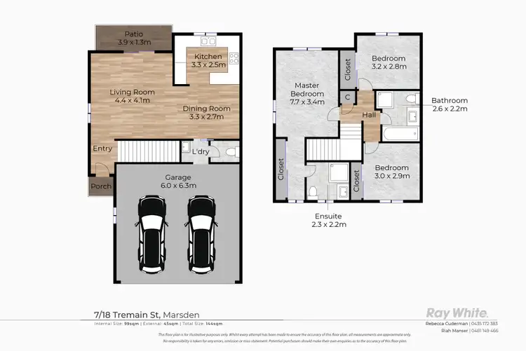 Floorplan of Homely townhouse listing, 7/18 Tremain Street, Marsden QLD 4132