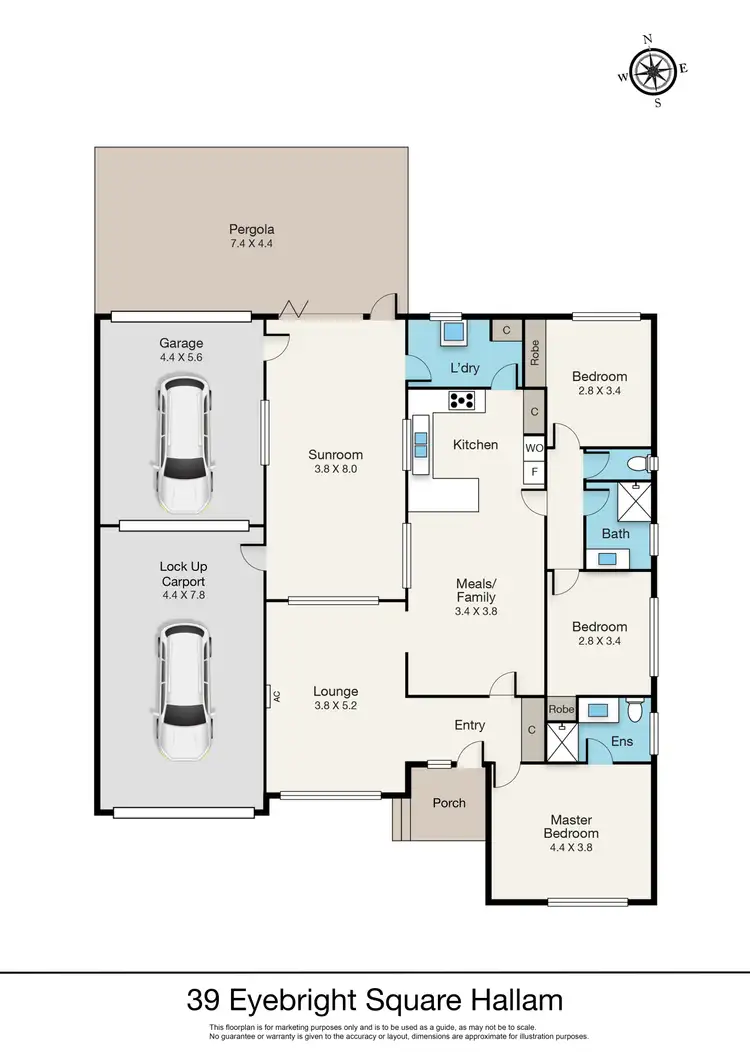 Floorplan of Homely house listing, 39 Eyebright Square, Hallam VIC 3803