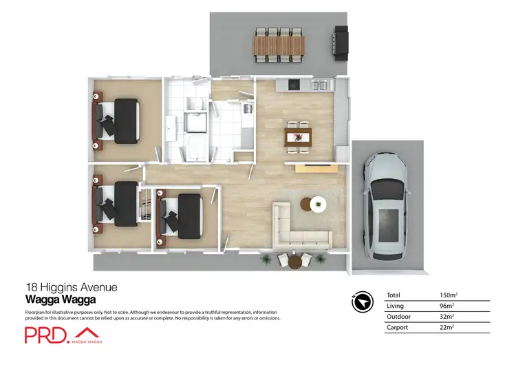 Floorplan of Homely house listing, 18 Higgins Avenue, Wagga Wagga NSW 2650
