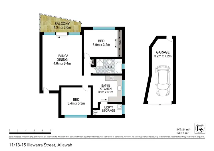 Floorplan of Homely apartment listing, 11/13-15 Illawarra Street, Allawah NSW 2218