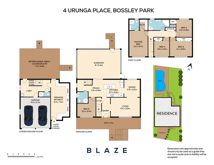Floorplan of Homely house listing, 4 Urunga Place, Bossley Park NSW 2176