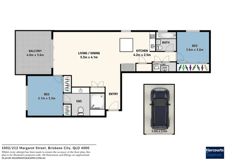 Floorplan of Homely apartment listing, 37/212 Margaret Street, Brisbane City QLD 4000