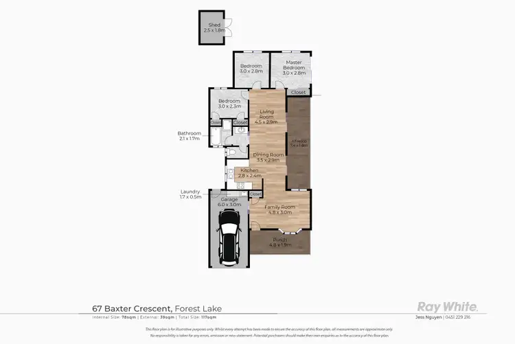 Floorplan of Homely house listing, 67 Baxter Crescent, Forest Lake QLD 4078