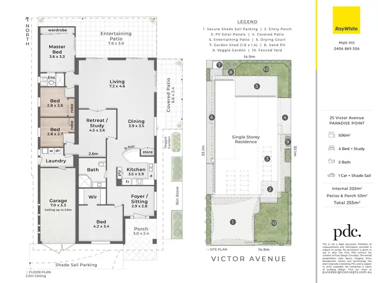 Floorplan of Homely house listing, 25 Victor Avenue, Paradise Point QLD 4216