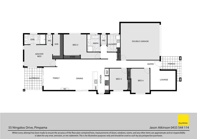 Floorplan of Homely house listing, 55 Ningaloo Drive, Pimpama QLD 4209