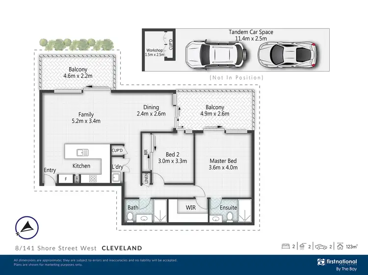 Floorplan of Homely apartment listing, 8/141 Shore Street West, Cleveland QLD 4163