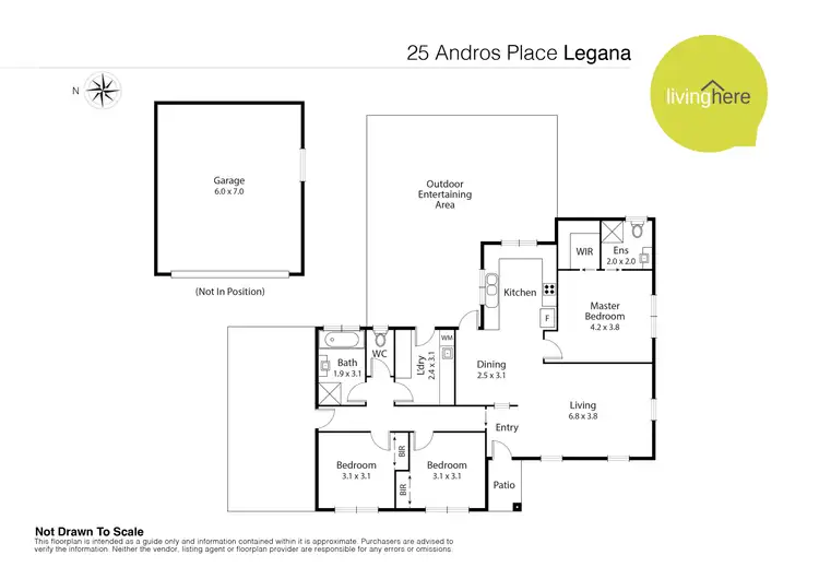 Floorplan of Homely house listing, 25 Andros Place, Legana TAS 7277