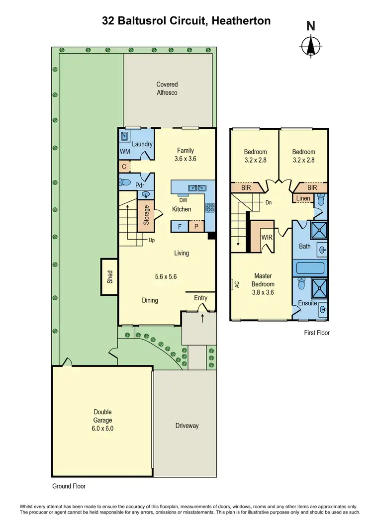 Floorplan of Homely house listing, 32 Baltusrol Circuit, Heatherton VIC 3202