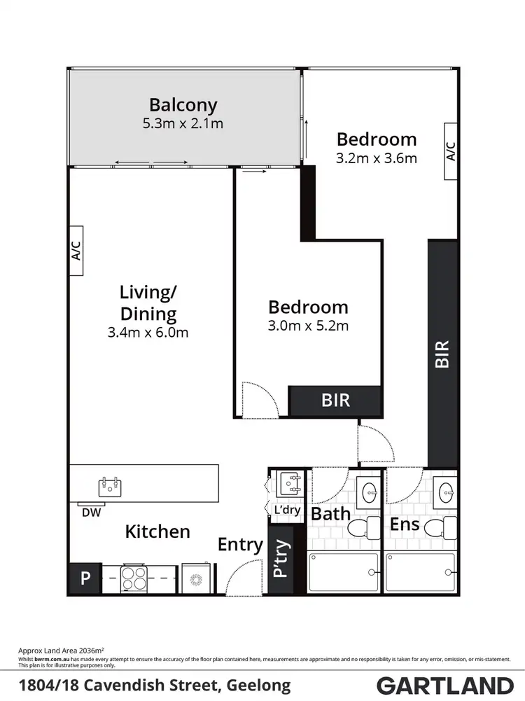 Floorplan of Homely apartment listing, 1804/18 Cavendish Street, Geelong VIC 3220