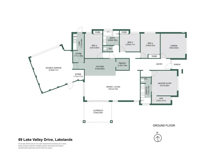 Floorplan of Homely house listing, 69 Lake Valley Drive, Lakelands WA 6180