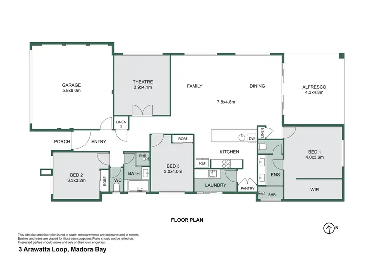 Floorplan of Homely house listing, 3 Arawatta Loop, Madora Bay WA 6210