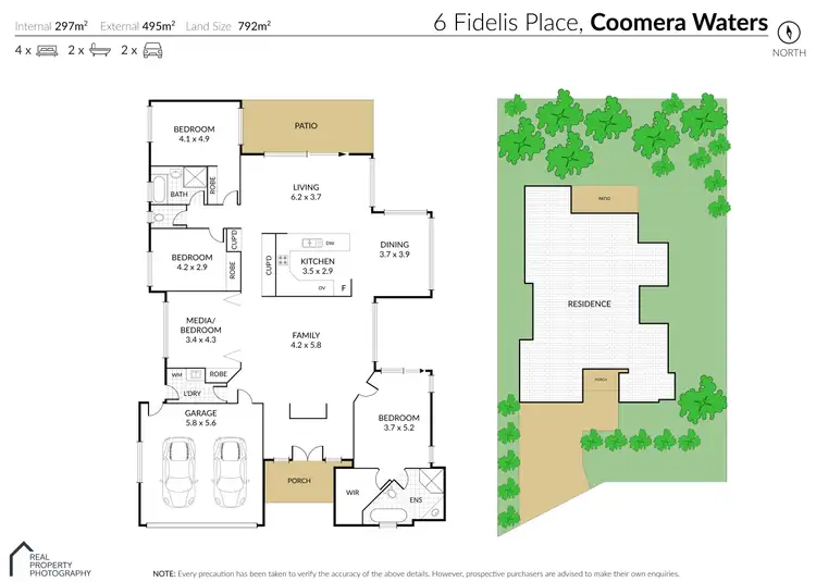 Floorplan of Homely house listing, 6 Fidelis Place, Coomera Waters QLD 4209