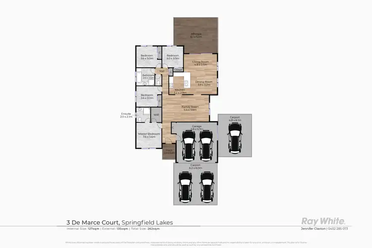 Floorplan of Homely house listing, 3 De Marce Court, Springfield Lakes QLD 4300