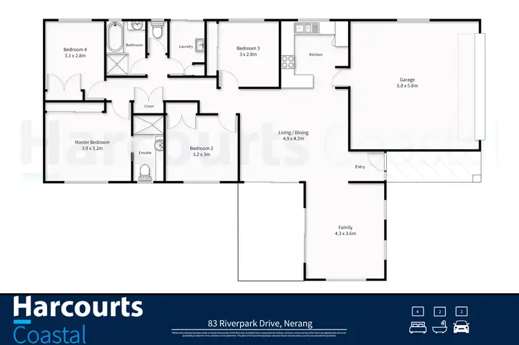 Floorplan of Homely house listing, 83 Riverpark Drive, Nerang QLD 4211