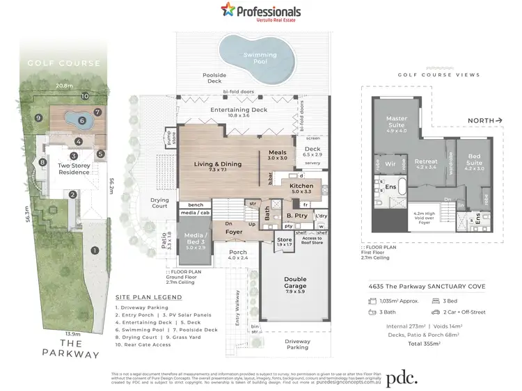 Floorplan of Homely house listing, 4635 The Parkway, Sanctuary Cove QLD 4212