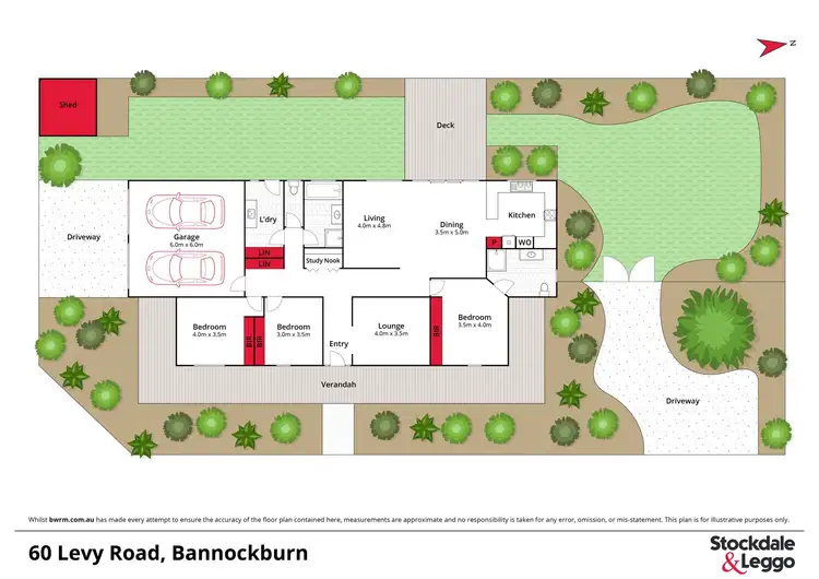 Floorplan of Homely house listing, 60 Levy Road, Bannockburn VIC 3331