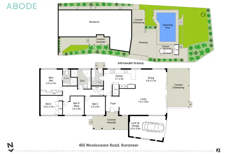 Floorplan of Homely semi-detached listing, 405 Woolooware Road, Burraneer NSW 2230