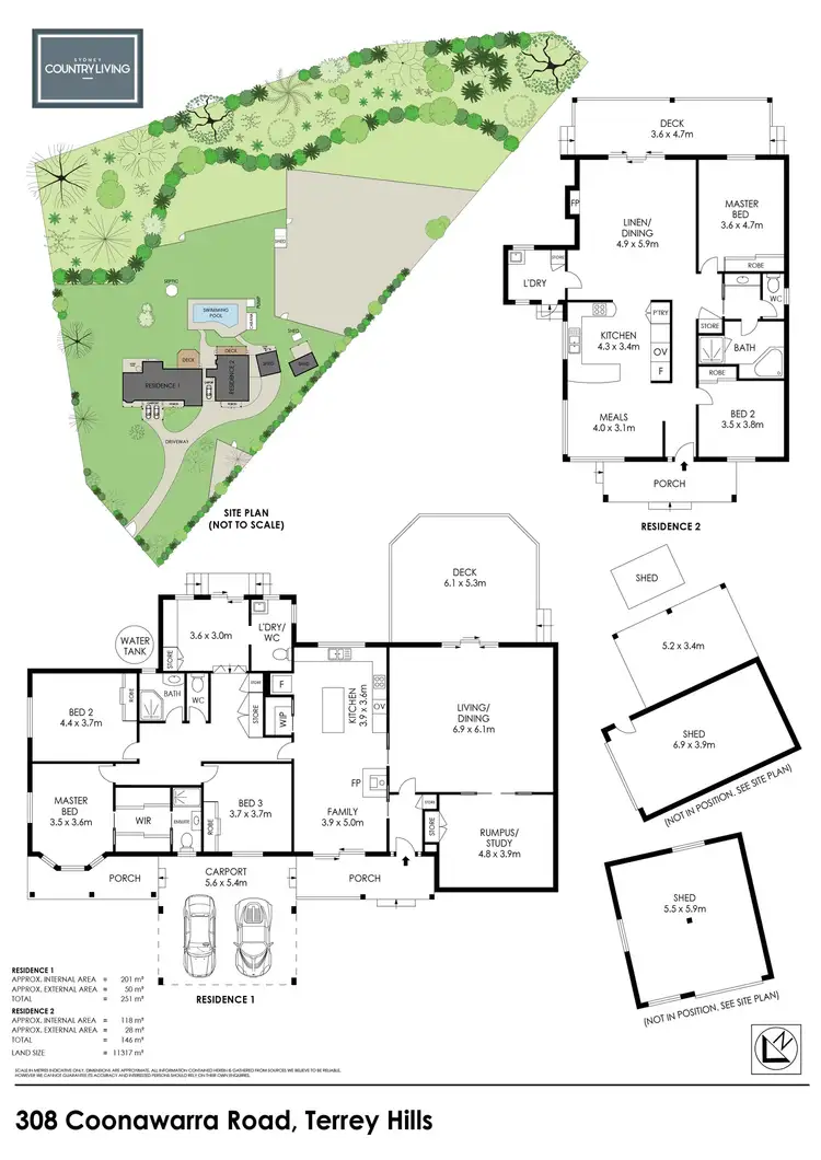 Floorplan of Homely rural property listing, 308 Coonawarra Road, Terrey Hills NSW 2084