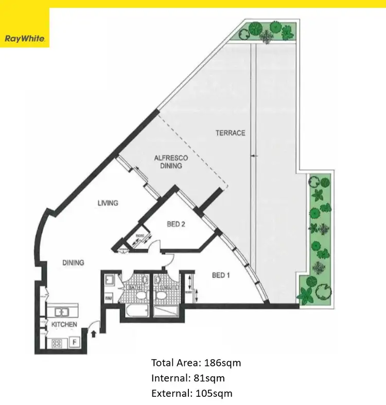 Floorplan of Homely apartment listing, 53/26 Felix Street, Brisbane City QLD 4000