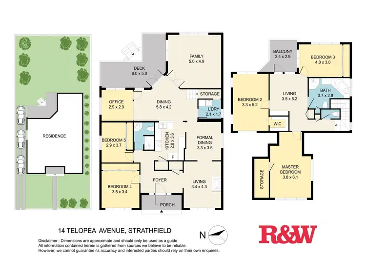 Floorplan of Homely house listing, 14 TELOPEA AVENUE, Strathfield NSW 2135