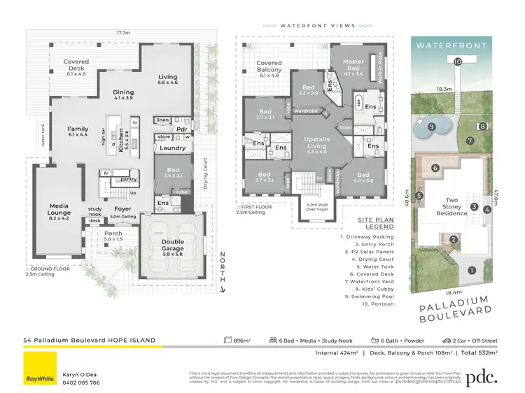 Floorplan of Homely house listing, 54 Palladium Boulevard, Hope Island QLD 4212
