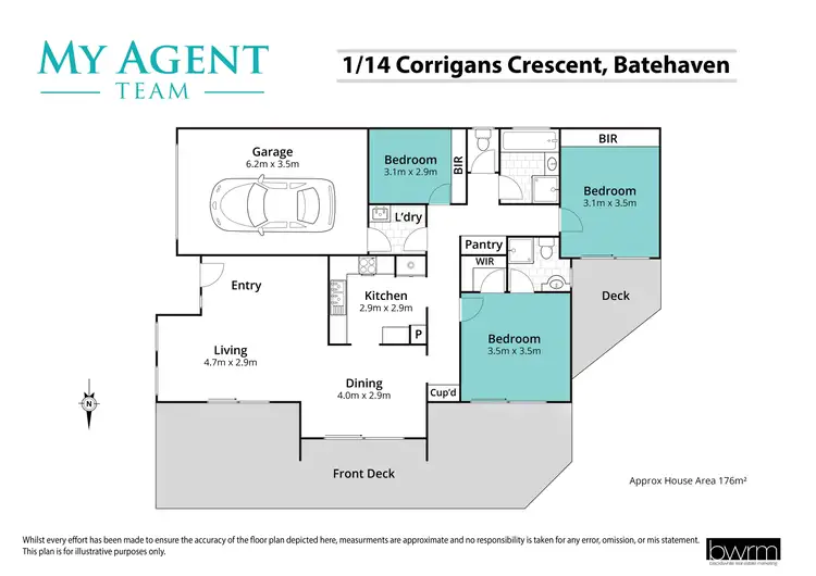 Floorplan of Homely apartment listing, 1/14 Corrigan Crescent, Batehaven NSW 2536