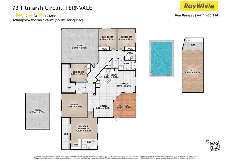 Floorplan of Homely house listing, 93 Titmarsh Circuit, Fernvale QLD 4306